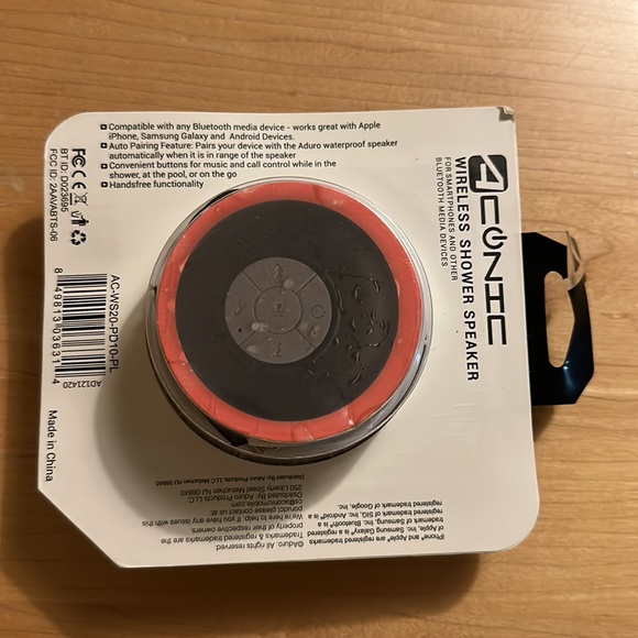 Aconic wireless shower speaker for smart phones and other wireless Bluetooth - Picture 2 of 4